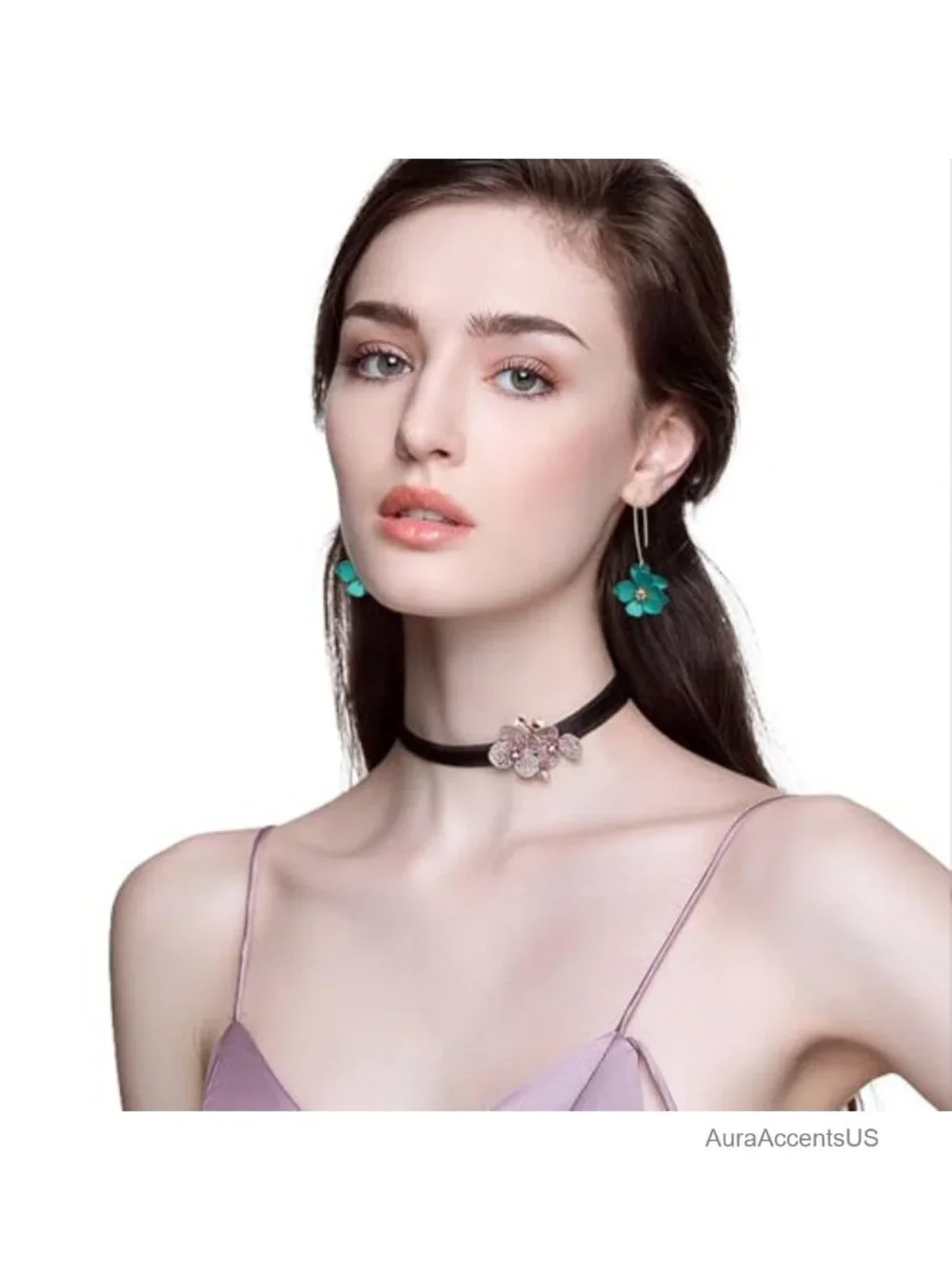 Bohemian Matte Flower Dangle Earrings for Women Stainless Steel Statement